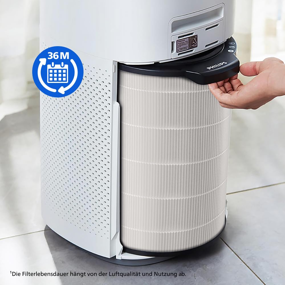 Philips Original Ersatzfilter für Luftreiniger der 3000i Serie, AC3033, AC3036, AC3039, AC3055, AC3058, AC3059, HEPA NanoProtect + Aktivkohle, 36 Monate Lebensdauer (FY3430/30)