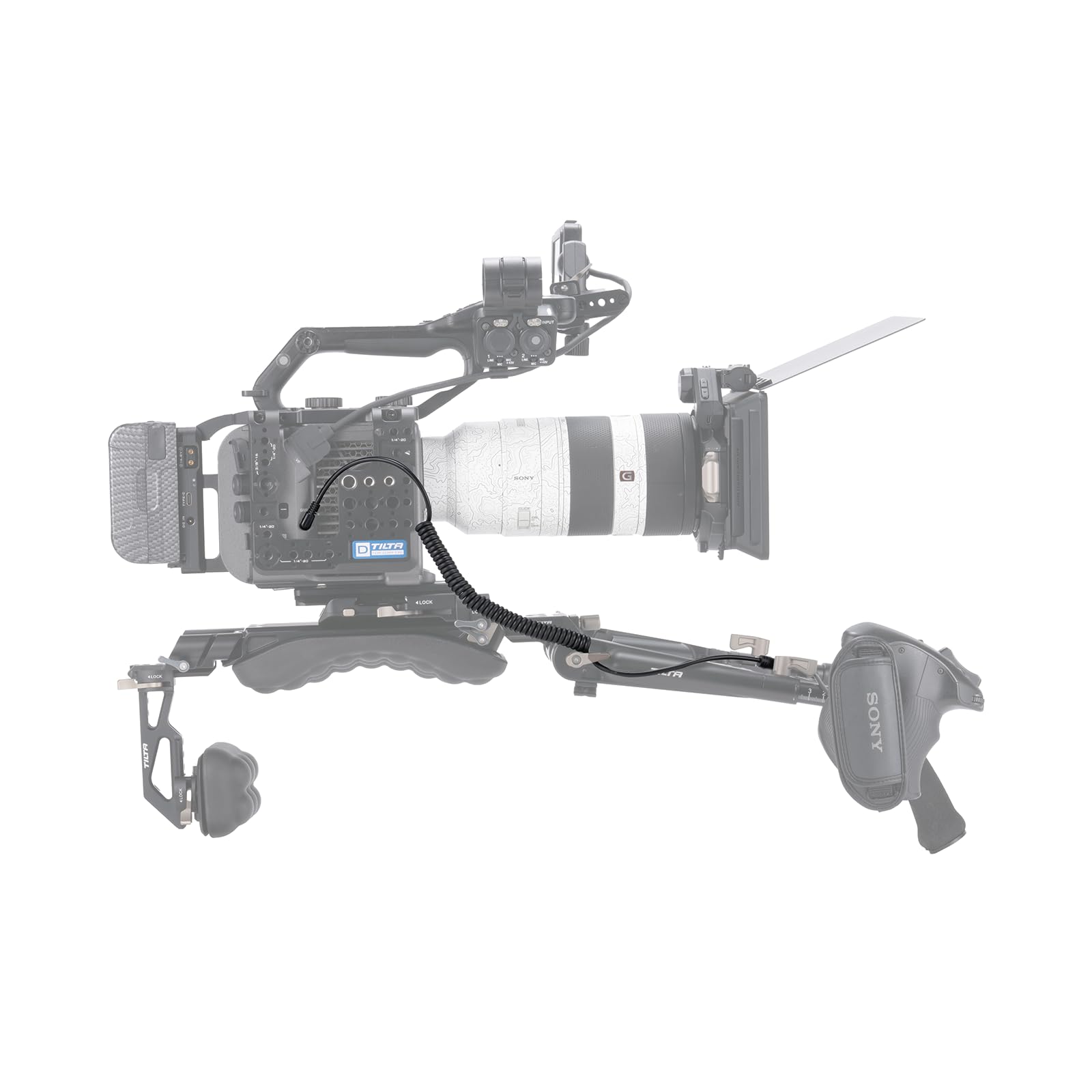 Tilta Estensore Handgrip compatibile con Sony FX6, con adattatore ARRI Standard Rosette e cavo a spirale ES-T20-HE