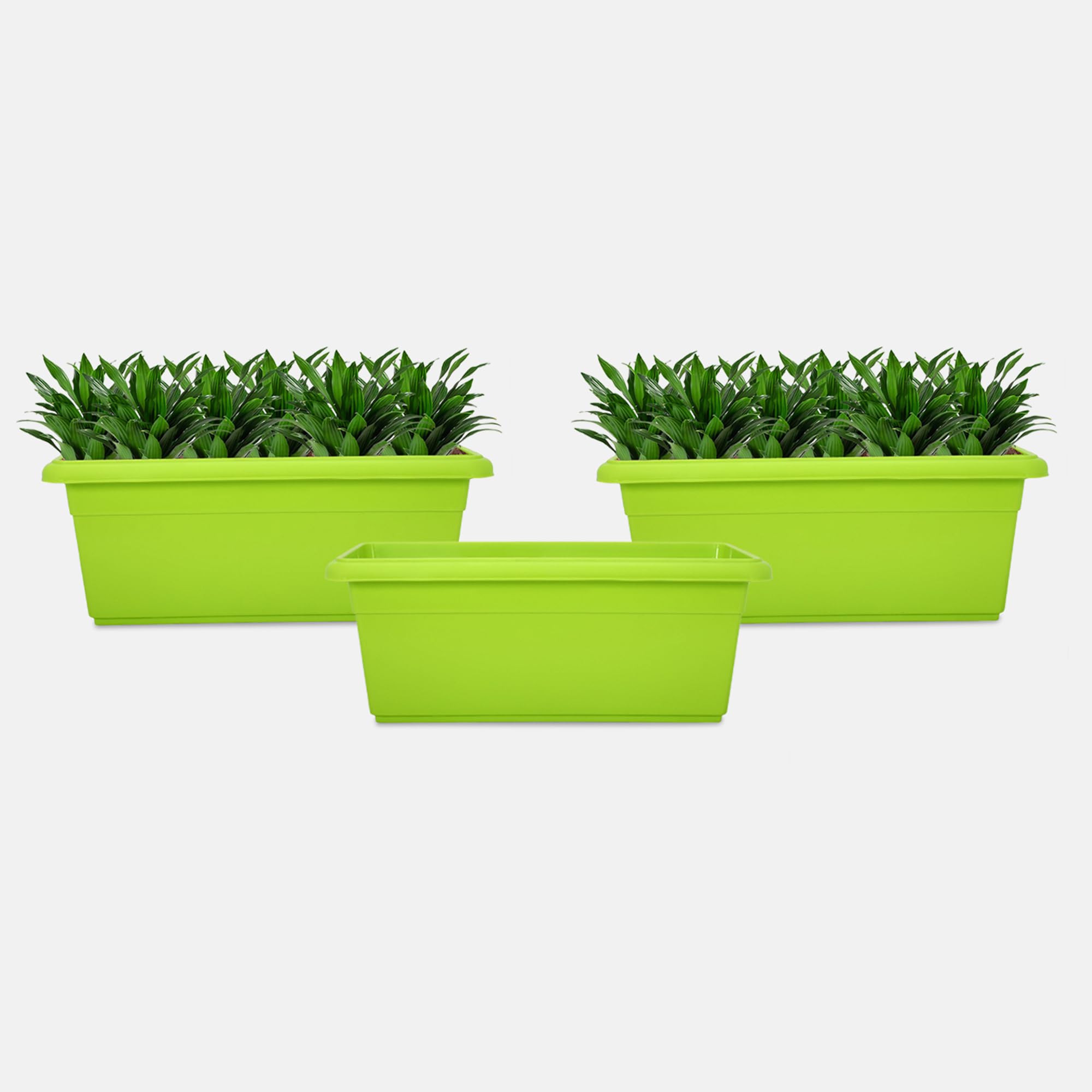 See full amazon price history chart for YUCCABE ITALIA SHERA Rectangular 15 INCH 3 Pices Plastic Planters for Home & Balcony Garden planters pots for Plants Flower pots for Outdoor Indoor Plants (Green) YUCCABE ITALIA SHERA Rectangular 15 INCH 3 Pices Plastic Planters for Home & Balcony Garden planters pots for Plants Flower pots for Outdoor Indoor Plants (Green) (B09H4PDKW9) Amazon Price History, Amazon Price Tracker
