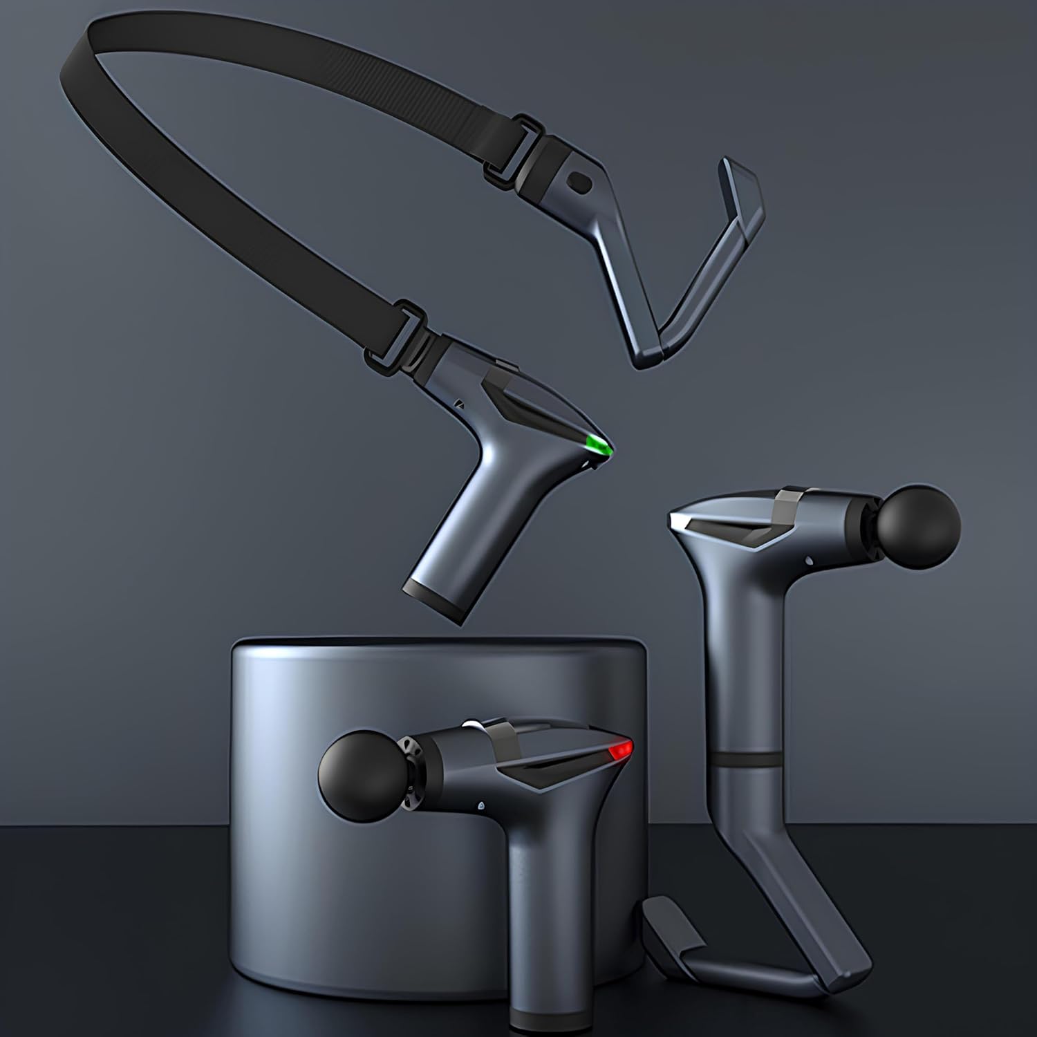 Massage Gun Deep Tissue with Muscle Massager Belt for Relaxation with Extended Handle 3-In-1 Back Massager for Pain Relief, 12 Speed Levels & 4 Replaceable Heads for Athletes, Gym Recovery and Seniors Massage Gun Deep Tissue with Muscle Massager Belt for Relaxation with Extended Handle 3-In-1 Back Massager for Pain Relief, 12 Speed Levels & 4 Replaceable Heads for Athletes, Gym Recovery and Seniors