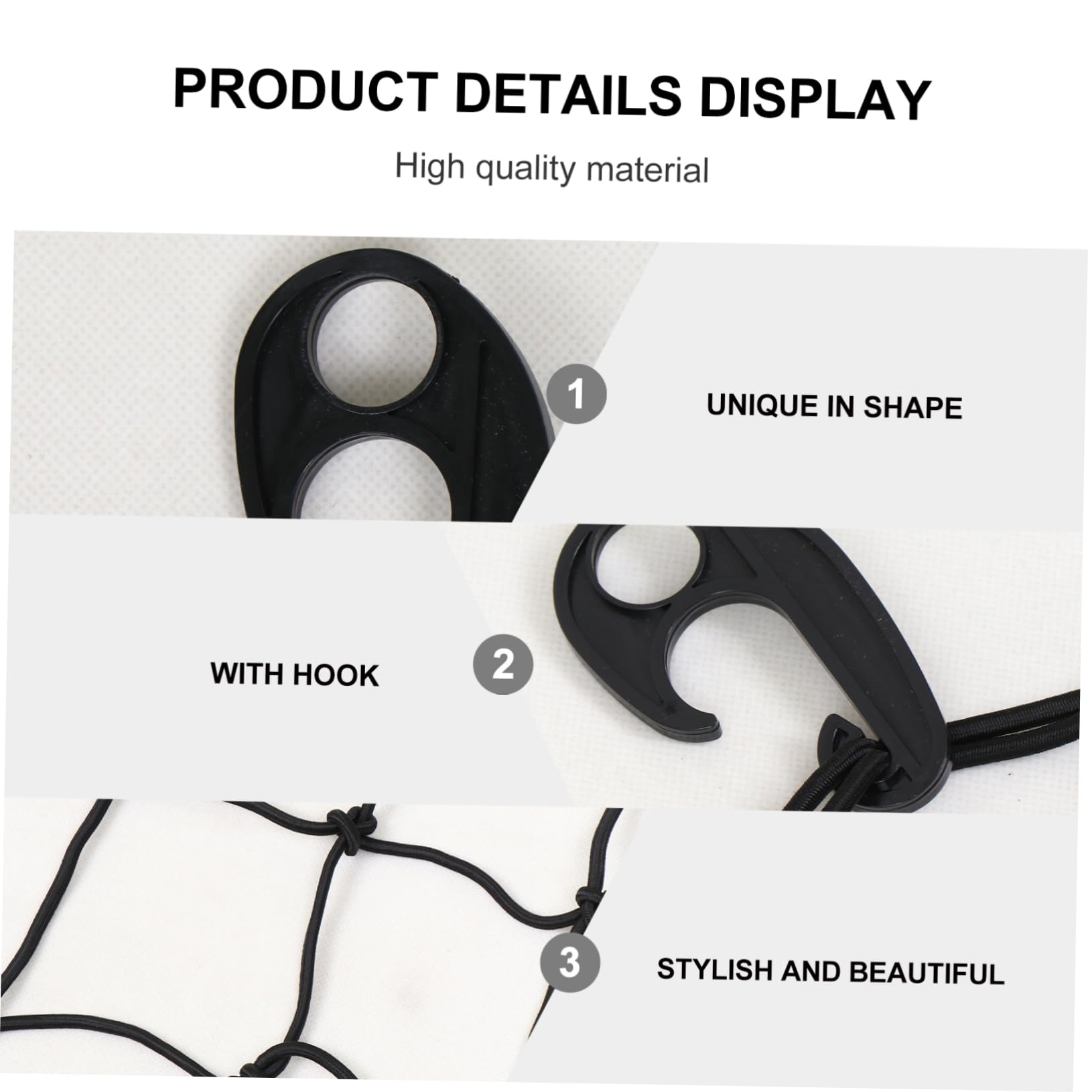 MAGICLULU Filet Solide Noir Élastique en Caoutchouc de Chargement et Protecteur pour Bagages et Cargaison sur Porte-Bagages de Toit pour Camions et Voitures
