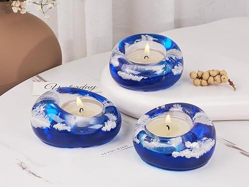 Miniatura 5 de Konrisa Moldes de silicona para velas de cera de soja para hacer velas, moldes de jabón hechos a mano, moldes de silicona para velas, juego de 3