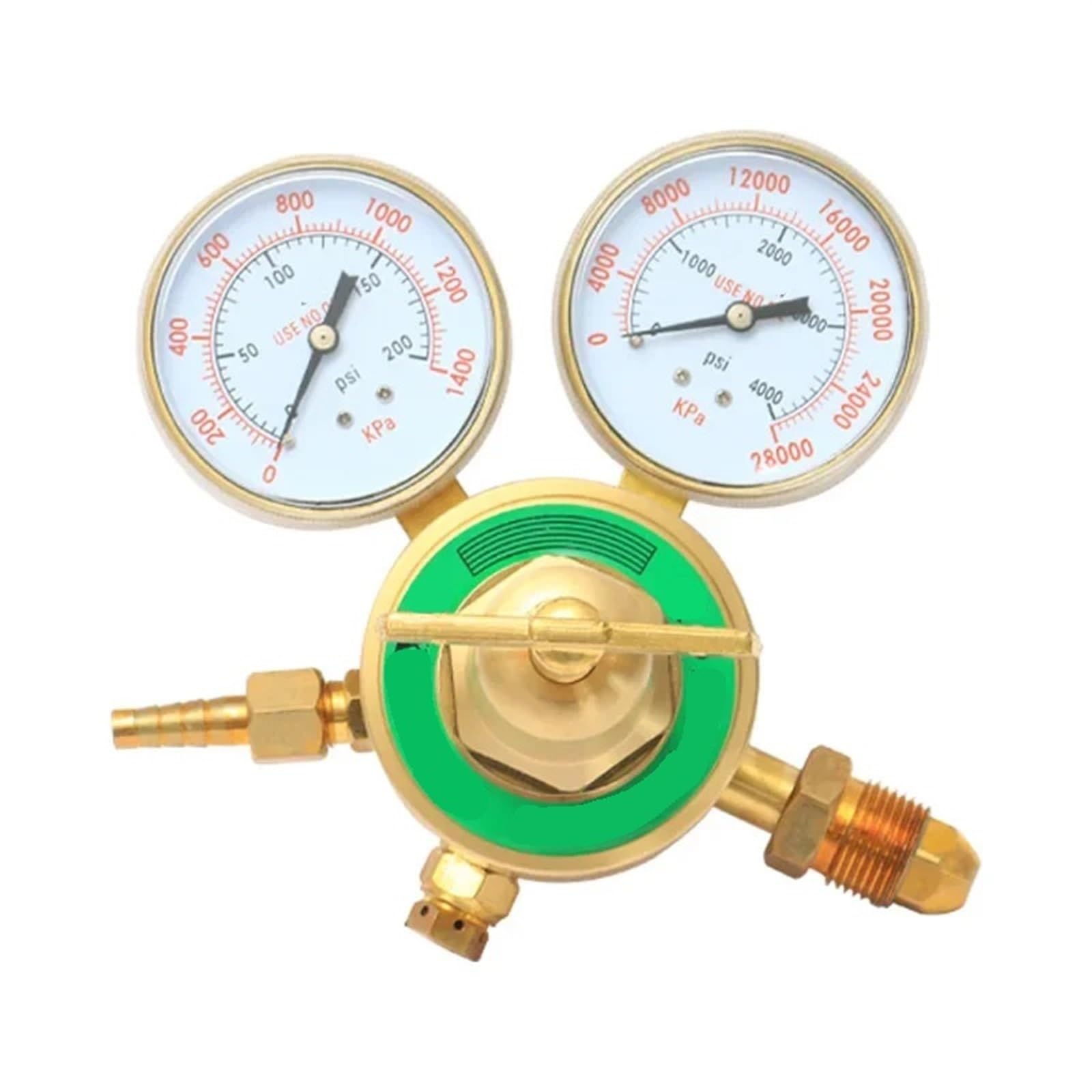 Helium Pressure Regulator Carbon Dioxide Heating Pressure Gauge All Copper External Thread Oxygen Meter Acetylene Propane Meter