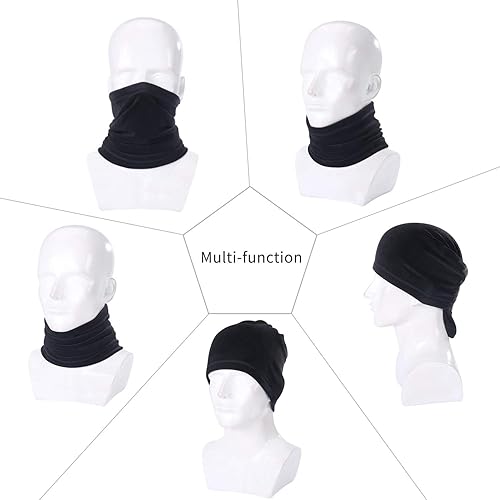 Miniatura 3 de Calentador de cuello de forro polar Polaina de cuello de invierno resistente al viento para clima frío para hombres y mujeres 1 paquete