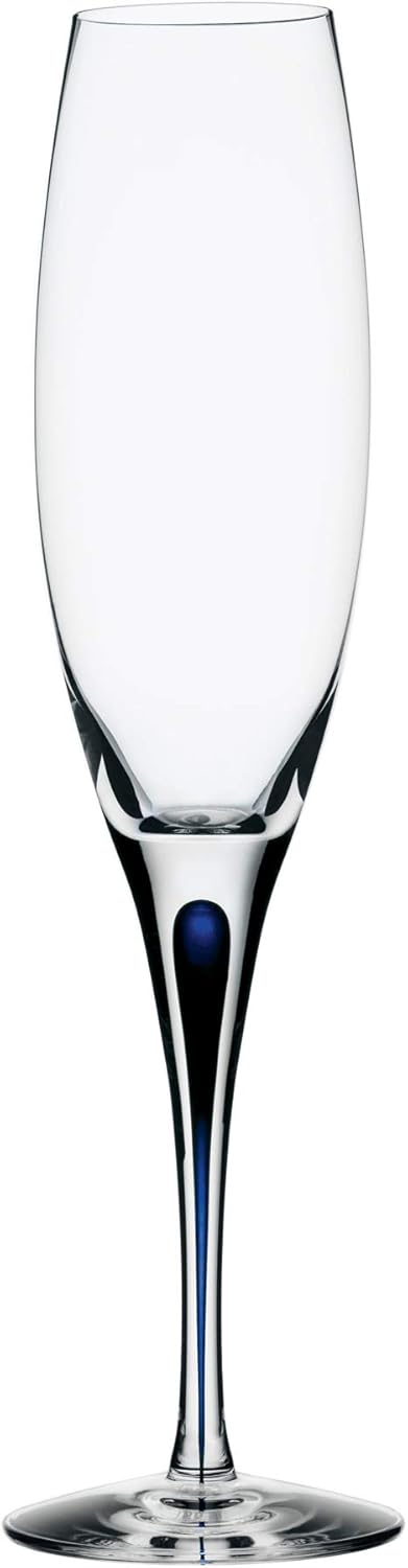 Orrefors Intermezzo Blue 7 Ounce Champagne Flute