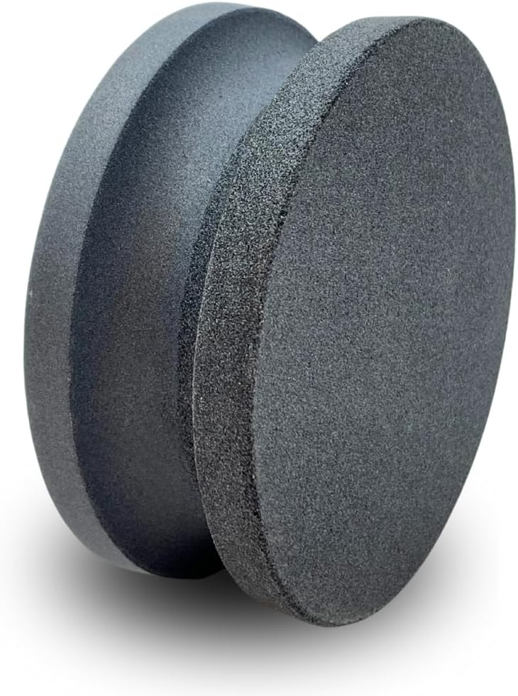 4" Dual Grit Axe/Hatchet Silicon Carbide Sharpener Multipurpose Sharpening Stone Grinding Wheel