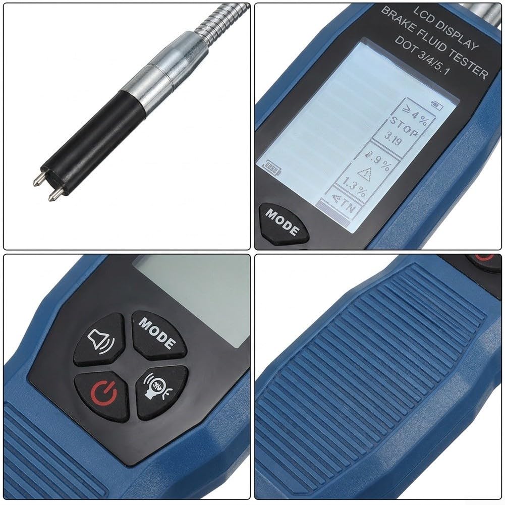Tester digitale dei freni con display LCD funzione di allarme (TM280A)