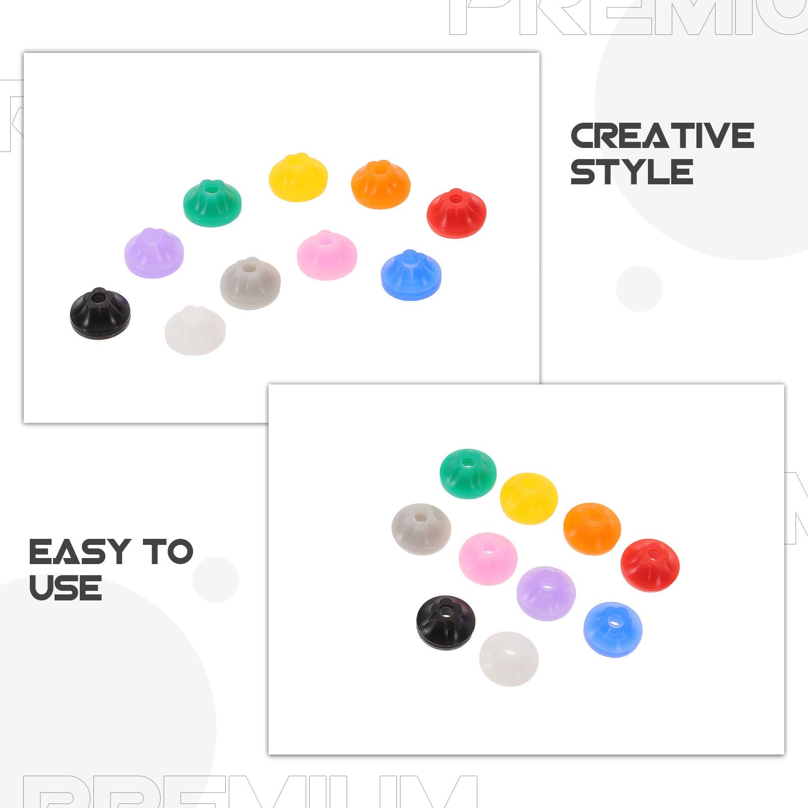 Tofficu 100 Pièces Cache-poussière pour Perceuse à Ongles en Plastique, Protection Rapide, Adapté pour Usage en Salon Domicile, pour Artistes de L’ongle Couleur Aléatoire