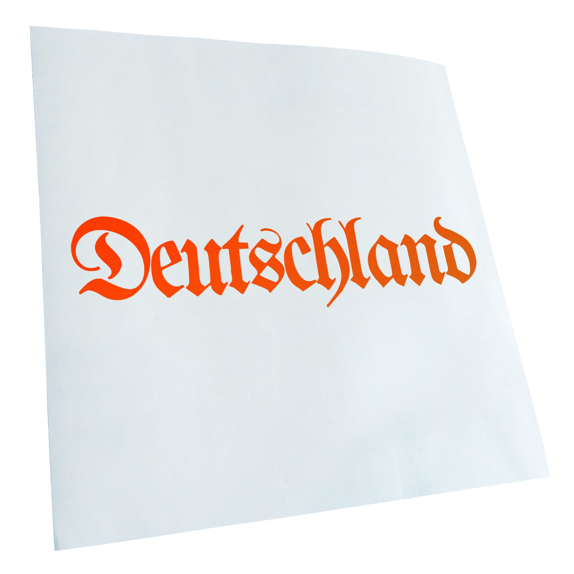 Kiwistar - Car Sticker - Neon Orange - 40 x 10 cm Germany Old German - Rear Window Car Sticker Weatherproof for Car Truck Moped Truck - Sticker Exterior Self-Adhesive Tuning Accessories for Window