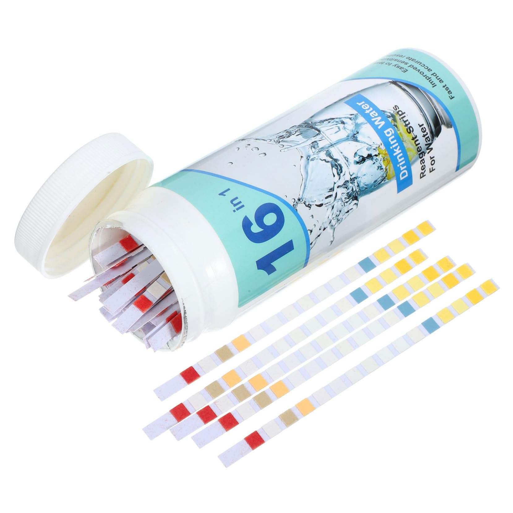 5 Set Strisce Reattive Per L'acqua Test Striscia Potabile Carta Indicatrice Della Qualità Dell'acqua Carta Indicatore Della Qualità Dell'acqua Kit Di Analisi Dell'acqua 100 Pezzi*5
