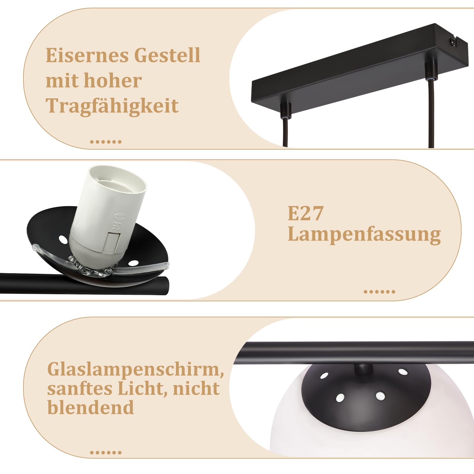 Jago® Piantana Lampada da Terra - ad Arco, max. 8/60W con Lampadine Regolari/LED E27, Altezza