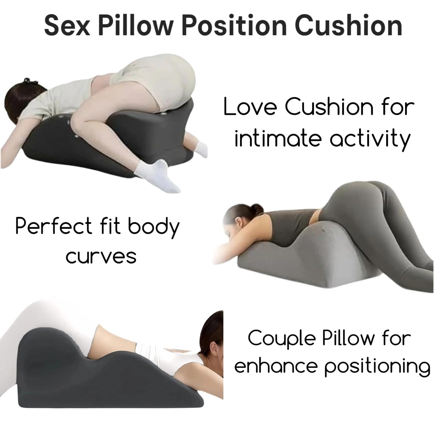 Sweet Paar süßes Kissen Keil Kissen, Paare Intimität Gedächtnis Schaumstoff Kissen Position Unterstützung Kissen, Multifunktionale Komfort Rücken Unterstützung