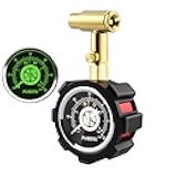 PUIBERS Schrader and Presta Bicycle Tire Pressure Gauge 60 PSI / 4 Bar, Tire Air Pressure Gauge Luminous Dial, Suitable for Car, Motorcycle, Bike, SUV