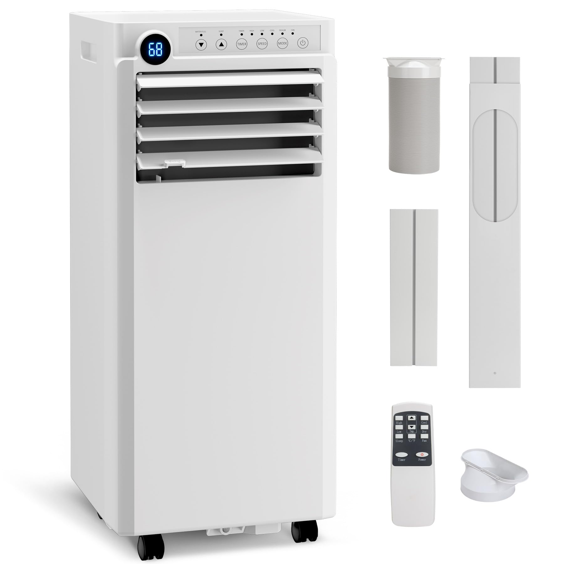 Photo 1 of ***STOCK PHOTO FOR REFERENCE ONLY***
8000 BTU Portable Air Conditioner, 3-in-1 Small Portable AC Unit for Rooms to 350 Sq. Ft. with Cooling, Dehumidifier & Fan Modes, Remote, LED Display, 24H Timer, for Bedroom, Office (8000, BTUs)