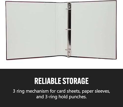 Miniatura 2 de Bellagio-Italia Juego de carpetas de oficina de 3 anillas, piel sintética, capacidad de almacenamiento de 225 hojas, almacenamiento de archivos para