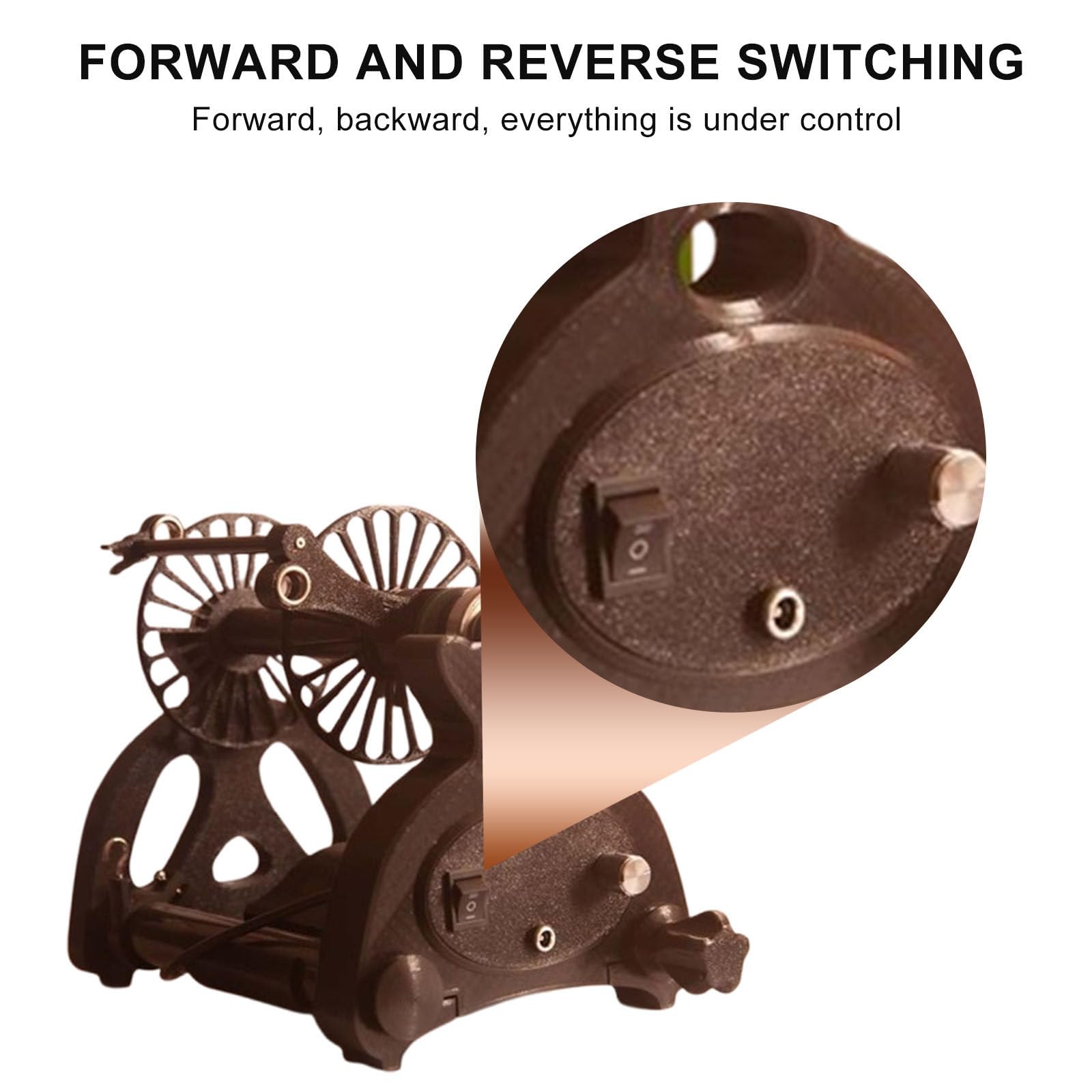 Elektrisches Mini-Spinnrad Zum Wollfaserzwirnen, Automatische Garnwickelmaschine, Wollspinnfaden, Wickler FüR Strickwolle, Trommelkarde Purple-Countless