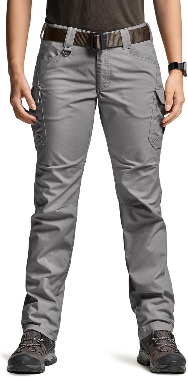 CQR Women's Flex Stretch Tactical Pants, Water Resistant Ripstop Cargo Work Pants with Pockets for Outdoor & Hiking - Image 4
