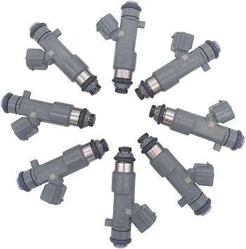 JESBEN 8pcs تعيين حاقن الوقود 12 حفرة استبدال Armada Titan VK56DE 5.6L-V8 2006-2015 Frontier VQ40DE 4.0L 2016-2018 16600-ZJ50A FJ1076
