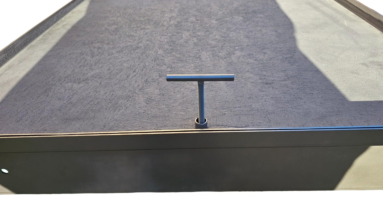 Genérico Tapa de arqueta de Acero Inoxidable para revestir, Disponible en Medidas Personalizadas, con pistones de Gas