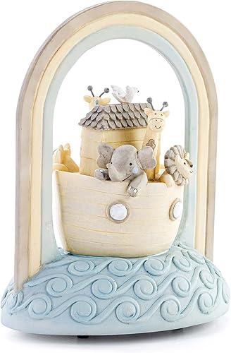 Miniatura 3 de DEMDACO Noah's Ark - Figura musical azul y amarilla de 6 x 5 x 3.5 pulgadas que juega sobre el arco iris