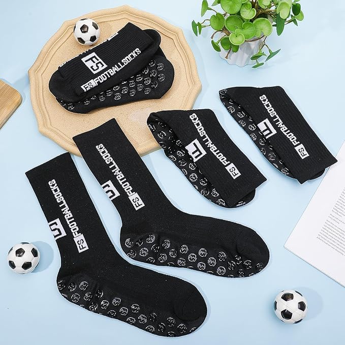 Image of Anti-Slip Sports Socks with Rubber Grip - High-Tech Breathable Cricket, Football, Yoga Socks for Men & Women | Athletic Socks for Gym, Running