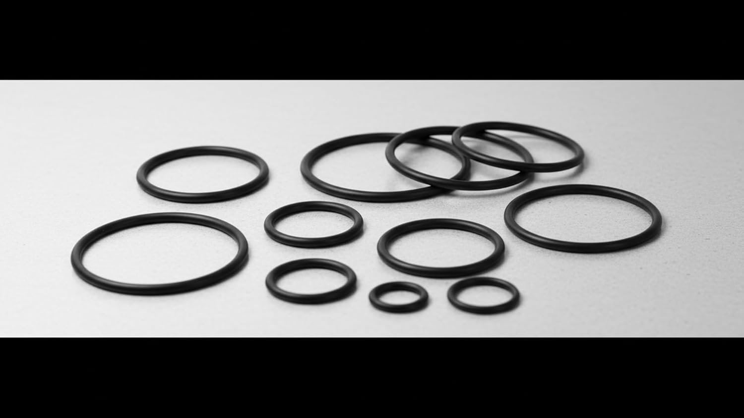 Flyshop Black Rubber Grommet Kit O Ring Gasket (Round Band) 6.69" OD 6.24" ID 0.22" Width (170 x 158.6 x 5.7 mm)