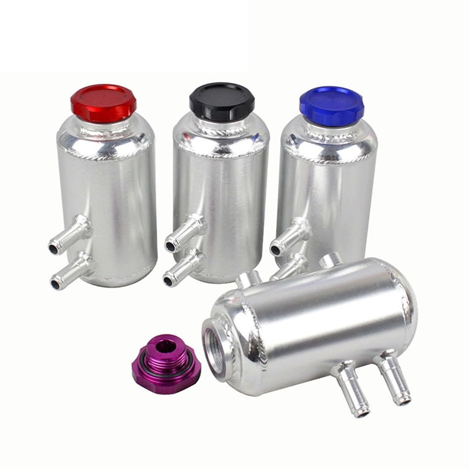 Zbiornik wyrównawczy 690 ml Uniwersalny aluminiowy zbiornik na płyn chłodniczy Zbiornik na płyn chłodniczy Zbiornik na płyn chłodniczy aluminiowy Zbiornik Wyrównawczy Zbiornika(Black)