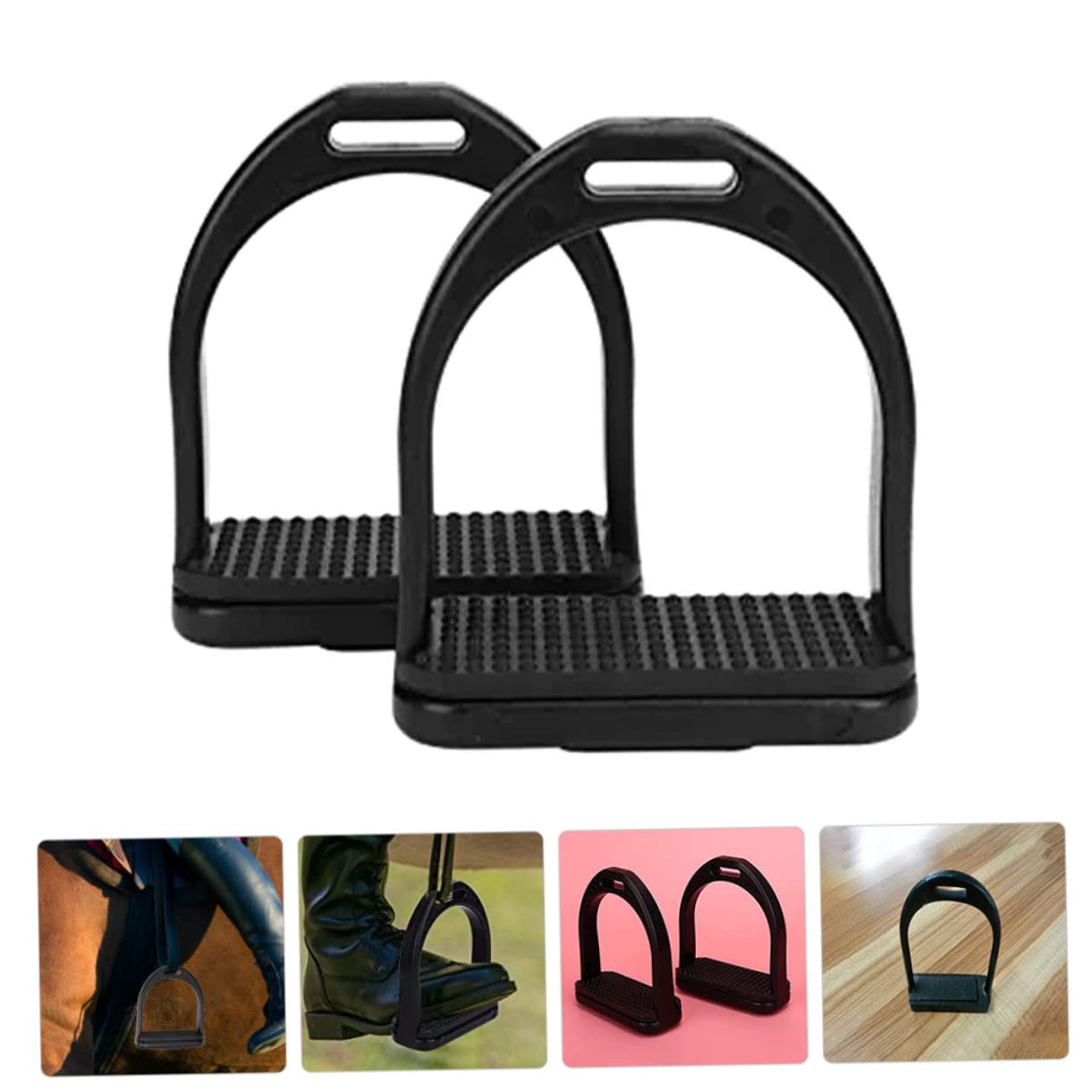 WOONEKY High Class Plastic Material Wear Resistant Practical Stirrups for Riding