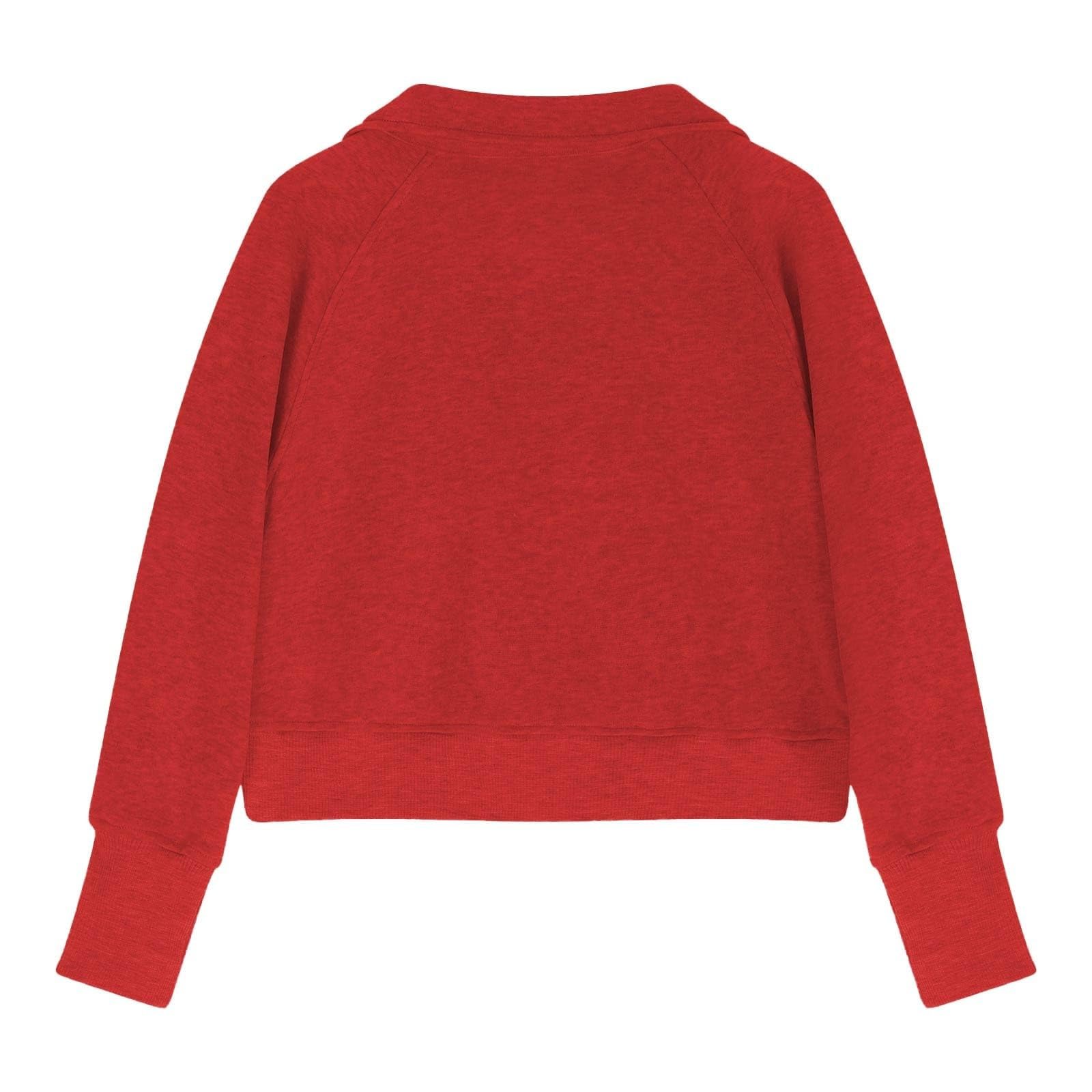 Sweat à capuche pour fille - Couleur unie - Manches longues