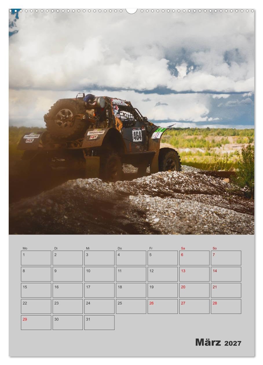 CALVENDO - RALLYE RAID - Saison Planer (hochwertiger Premium Wandkalender 2027 DIN A2 hoch), Kunstdruck in Hochglanz: Für Fahrer, Teams, Fans oder Familie - Ein Planer mit eindrucksvollen Aufnahmen