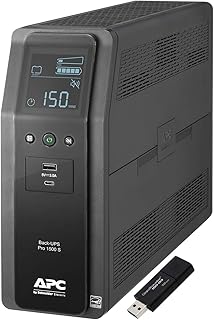 APC Sine Wave UPS Battery Backup & Surge Protector, 1500VA, APC Back-UPS Pro (BR1500MS) Bundle Including a Kingston 16GB DataTraveler