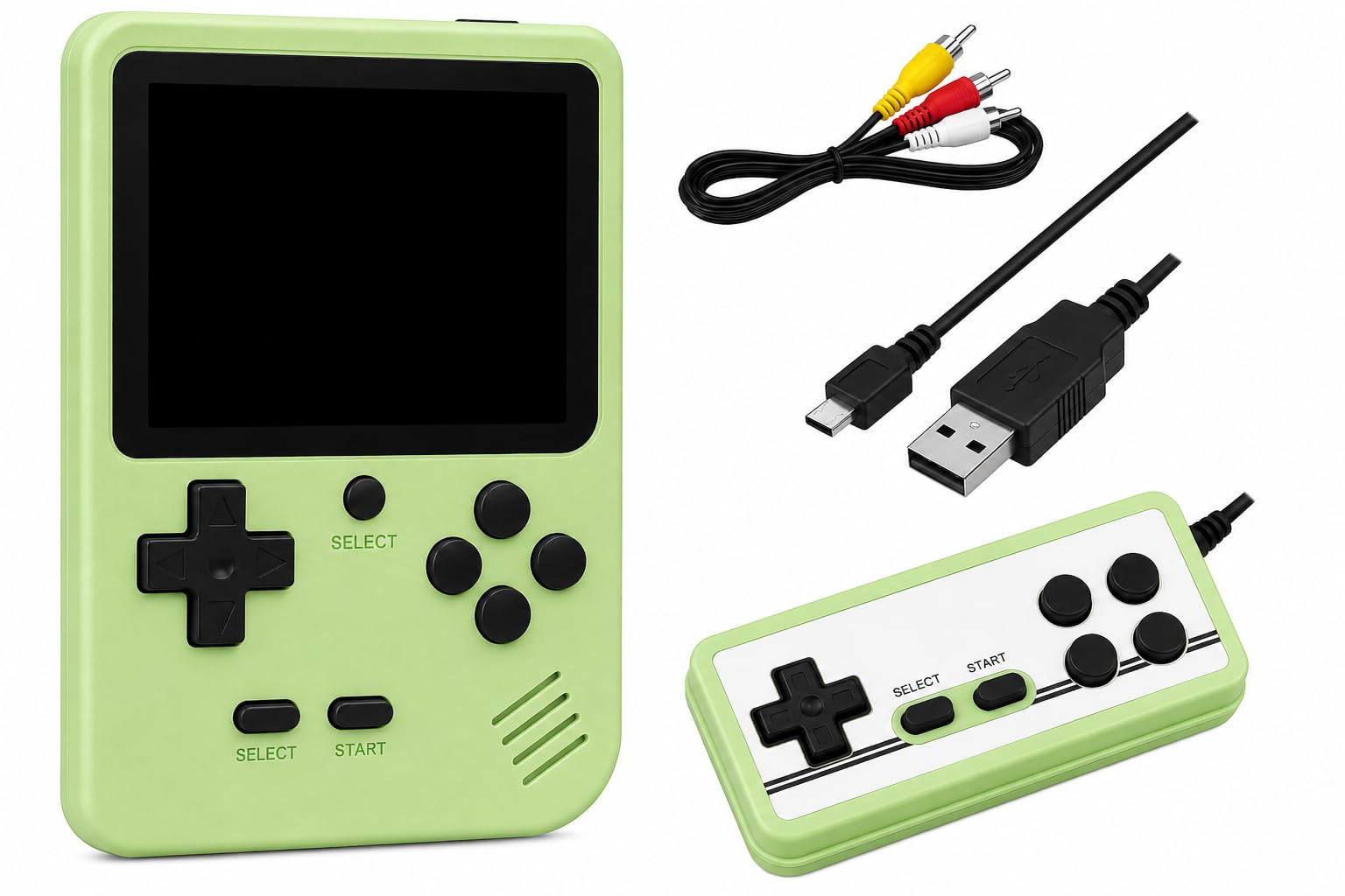 Portable Retro Handheld Console with 400 Built-In Classic Games, 3.0-Inch LCD Screen, Rechargeable Mini Arcade Player for Children and Adults (Pink)