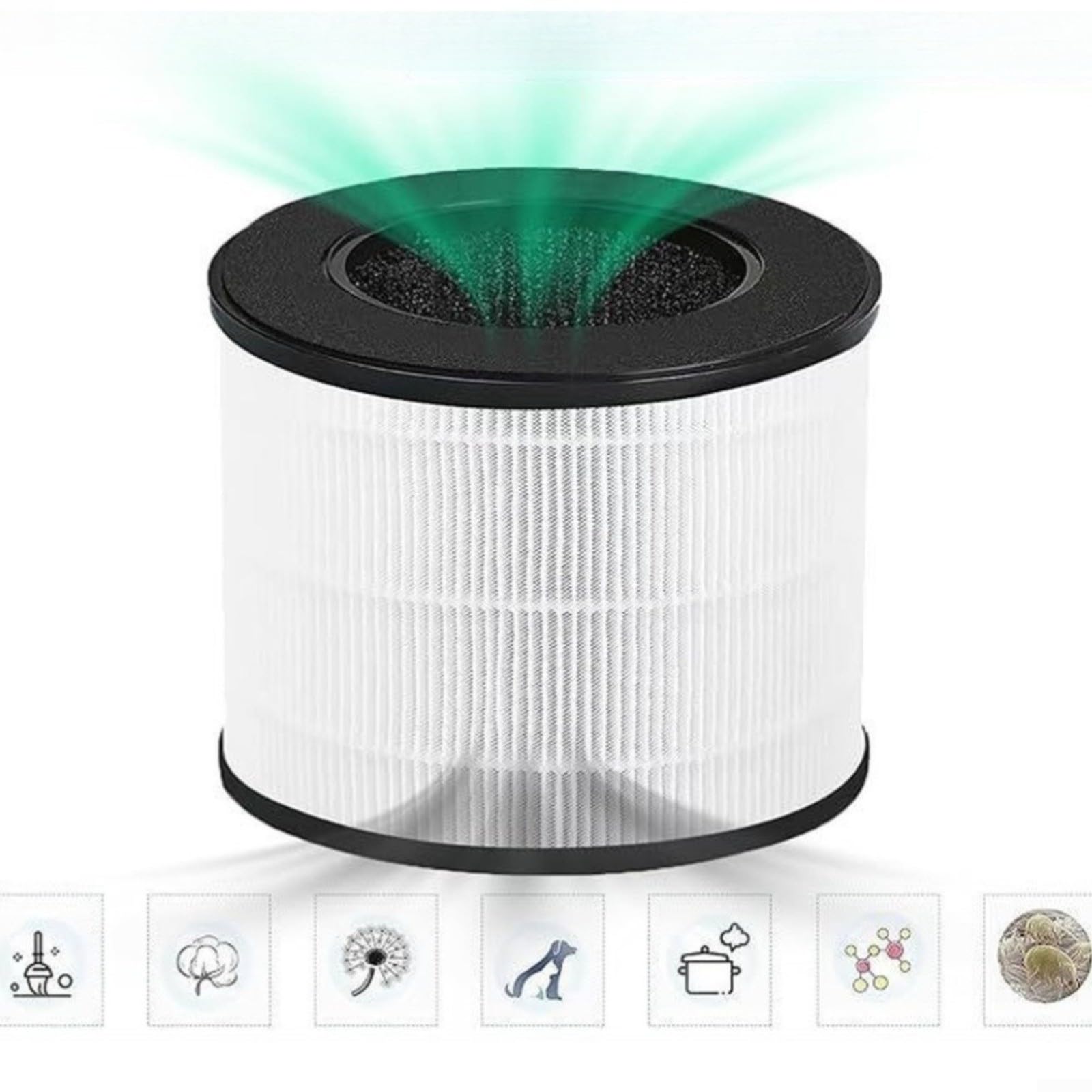 2 filtri a carbone attivo di ricambio per Coway Airmega 100, filtri per purificatore d'aria 3 in 1