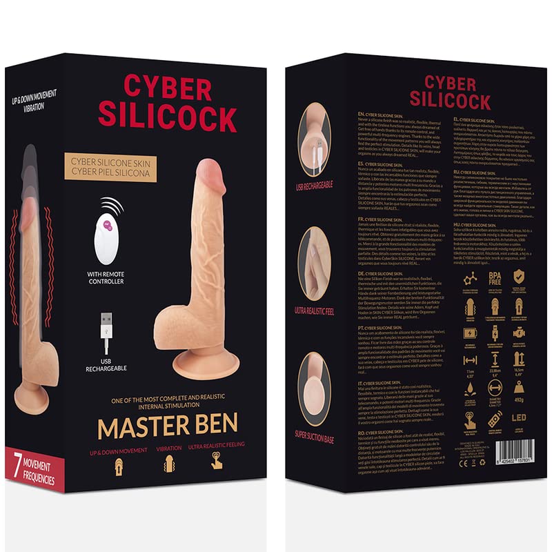 Vibratore realistico con movimento a spinta con telecomando sex toys sex machine vibratore realistico movimento sù e giù