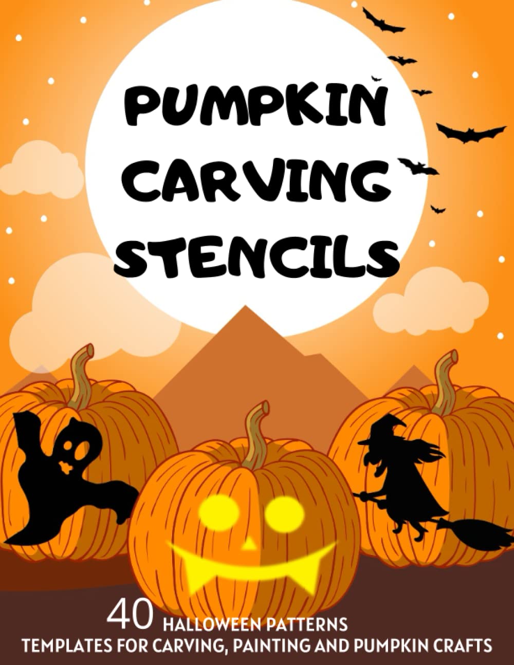 Pumpkin Carving Stencils: 40 Halloween Patterns | Templates for Carving, Painting and Pumpkin Crafts