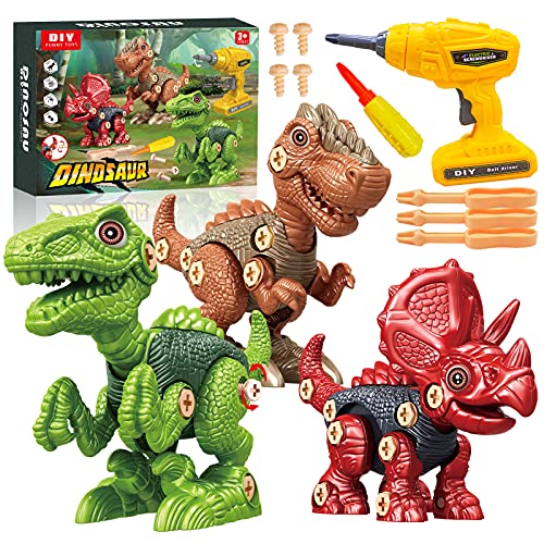 Kids Toys Stem Dinosaur Toy, Take Apart Dinosaur Toys for kids 3-5 Learning Educational Building construction Sets Toy with Electric Drill Birthday Easter Gifts for Boys Girls Age 3 4 5 6 7 8 Year Old Kids Toys Stem Dinosaur Toy, Take Apart Dinosaur Toys for kids 3-5 Learning Educational Building construction Sets Toy with Electric Drill Birthday Easter Gifts for Boys Girls Age 3 4 5 6 7 8 Year Old