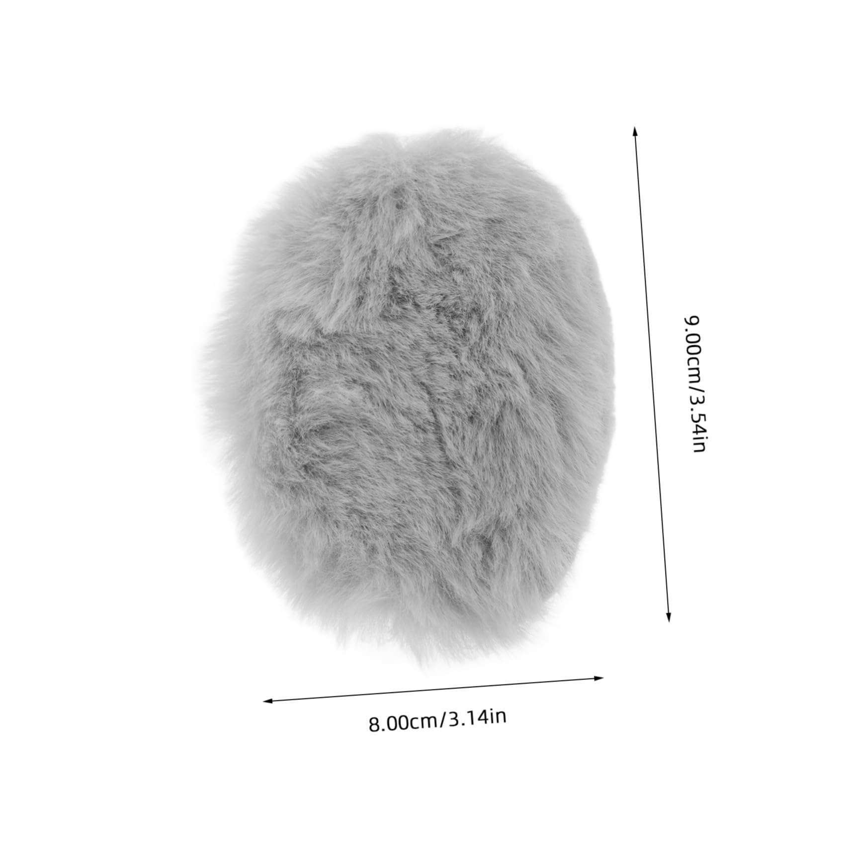 FRCOLOR Stylish Adult Ear Muffs Furry Earmuffs for Women Rabbit Ear Warmers Headband