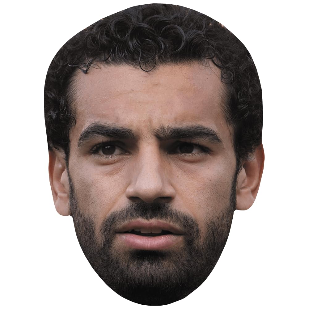 Mohamed Salah (Beard) Celebrity Mask, Flat Card Face, Fancy Dress Mask