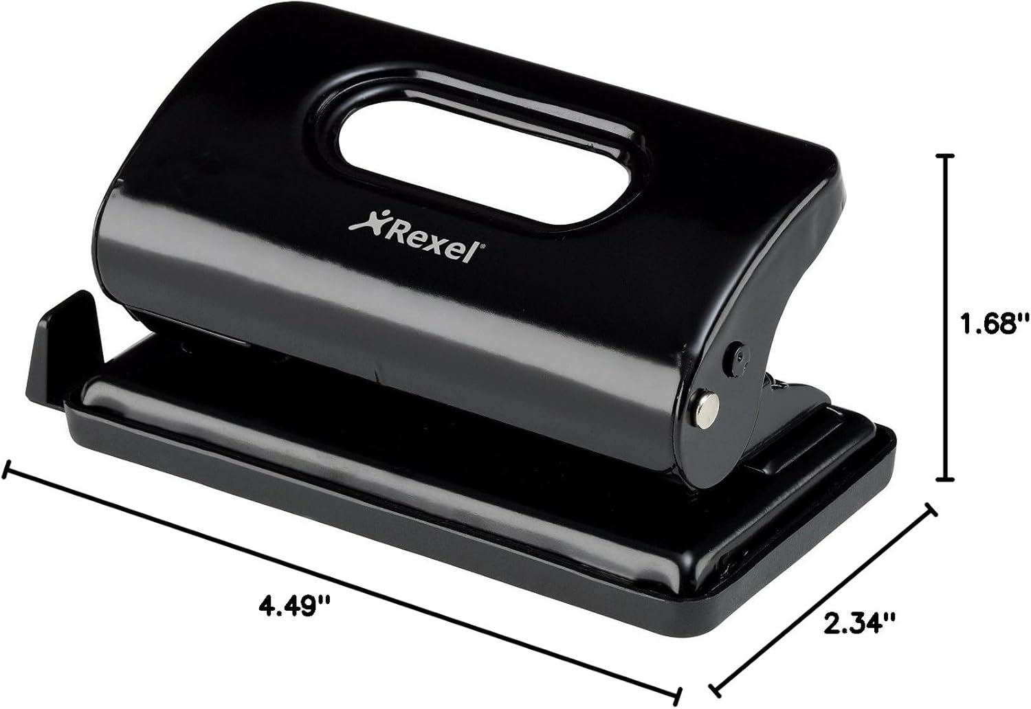 Rexel 2100759 Value 2 Hole 10 Sheet Metal Punch - Black