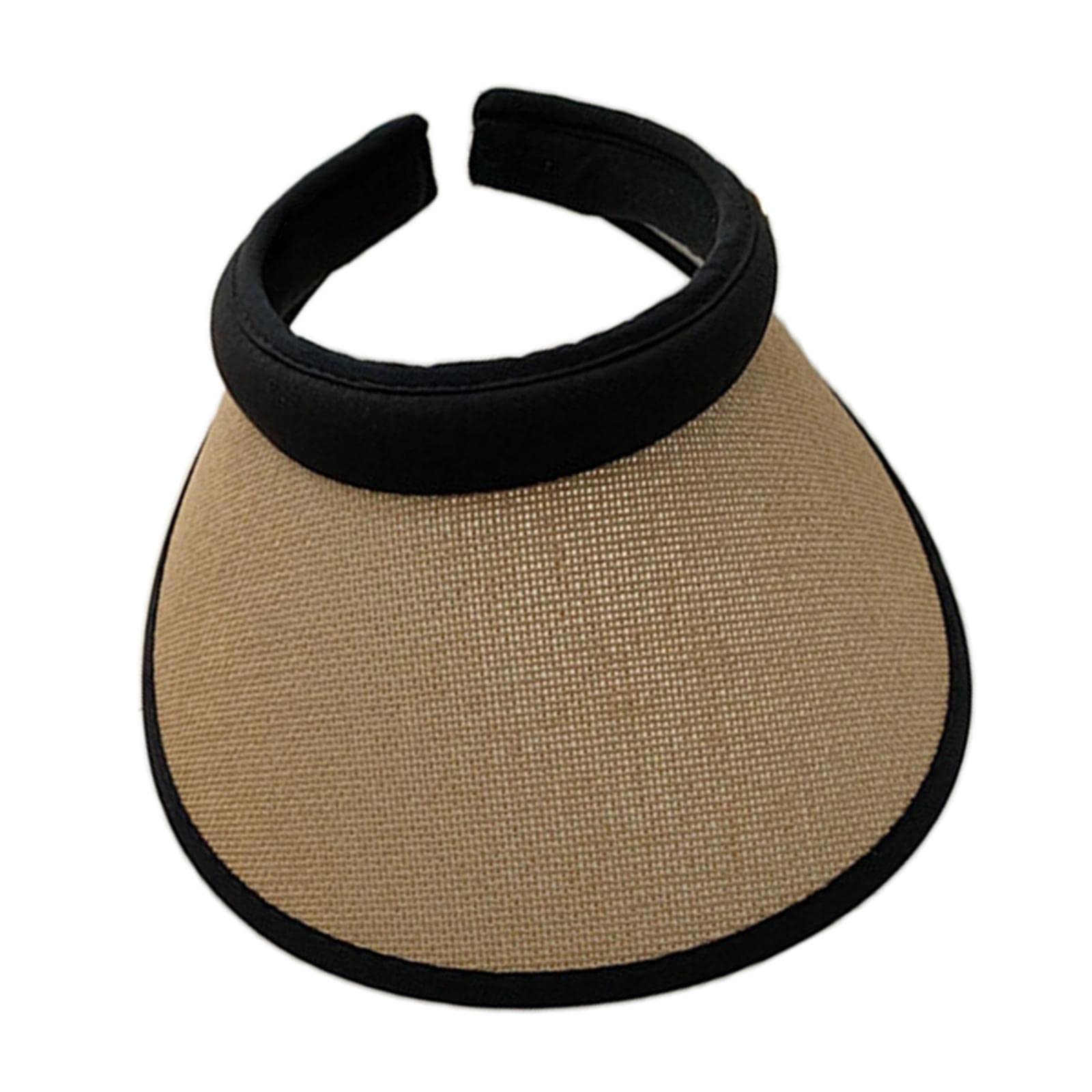 Enakshi® Women Straw Visor Sun Hat Adjustable Elastic for Beach Cycling Fishing Khaki|Clothing, Shoes & Accessories | Womens Accessories | Hats-image-17