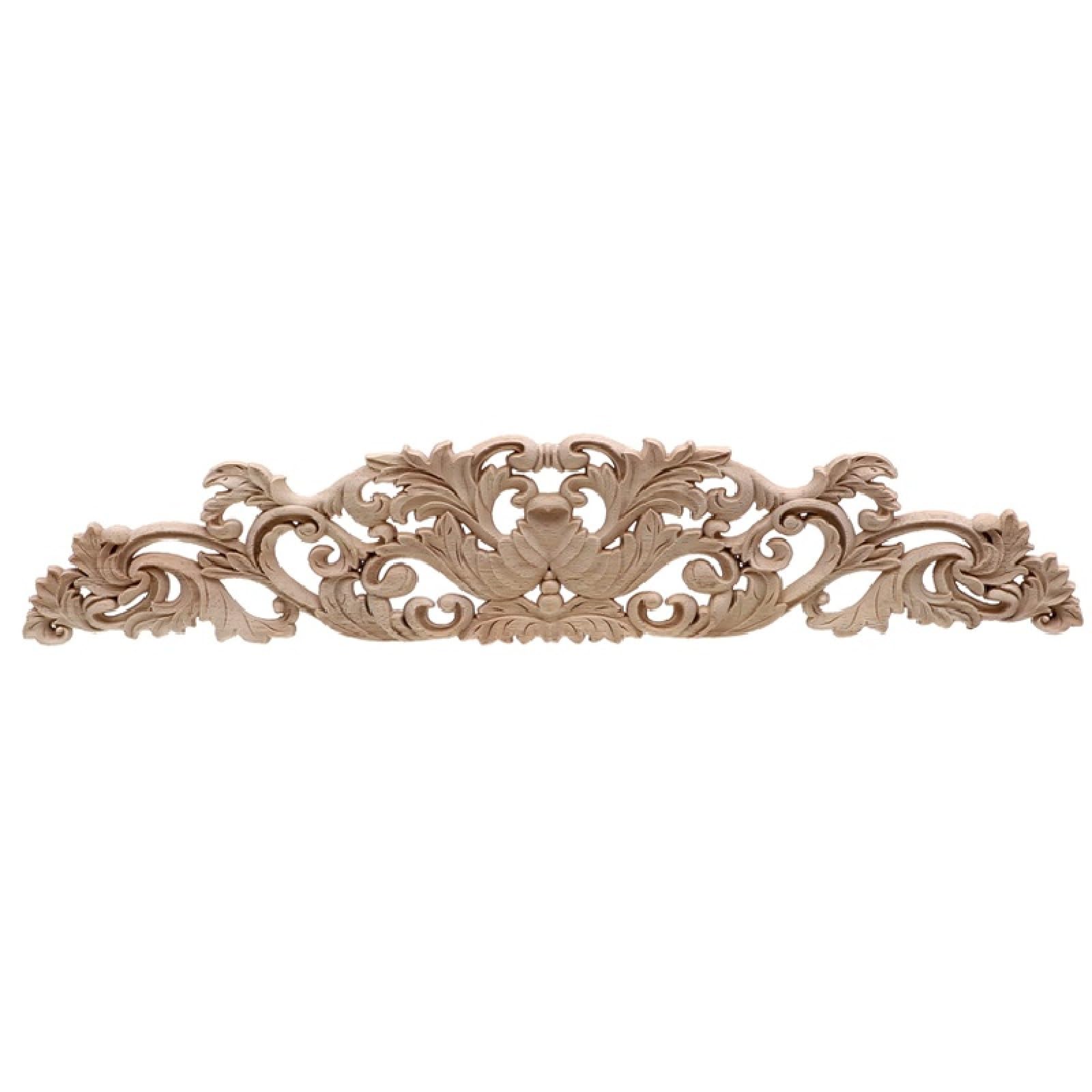 Moulures en bois, Moulures sculptées en bois, accessoires d'angle floral, applique de sculpture en bois vintage, décalcomanie de meubles, cadre d'armoire, décoration murale, artisanat(60cmX11cm)