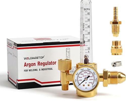 Regulador de Gas Medidor de Flujo de Argón CO2 para Soldadura MIG TIG 0-60CFH CGA580