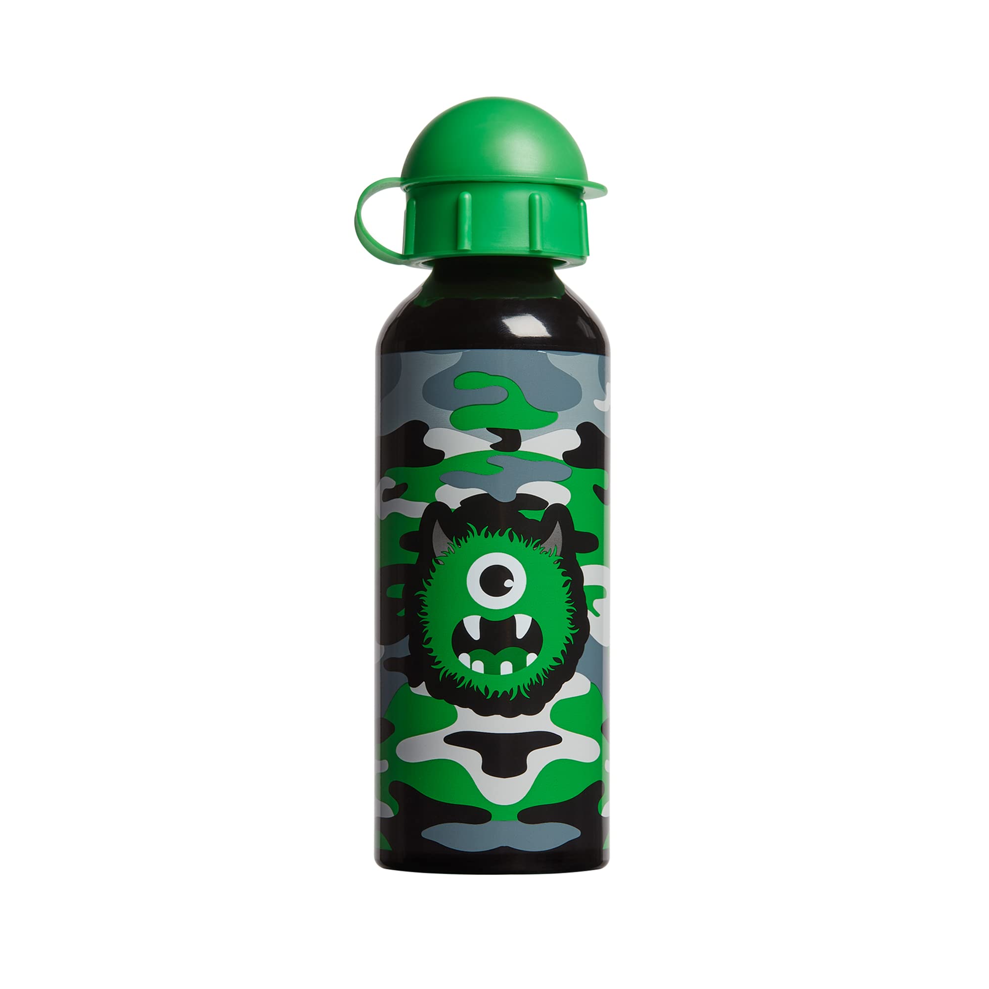 TincMonster Camo Metal Water Bottle 550 ml Capacity, Green | Water Bottle for Kids | Stainless Steel Water Bottle | Kids Water Bottle for School | Green