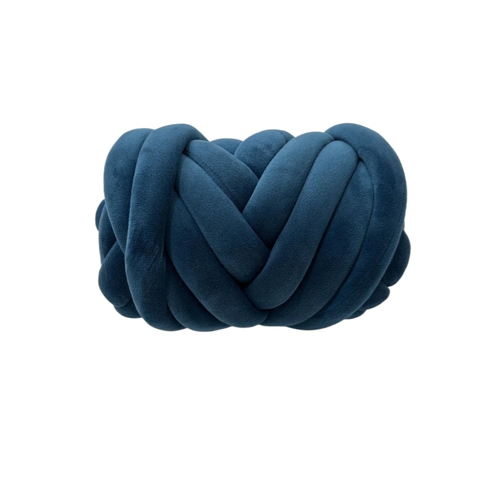 Lana gruesa Hilo grueso de superterciopelo 500G, bolsa blanca hilo gigante voluminoso for tejer a mano, manta grande y suave for brazo DIY para Crochet(Dark blue)