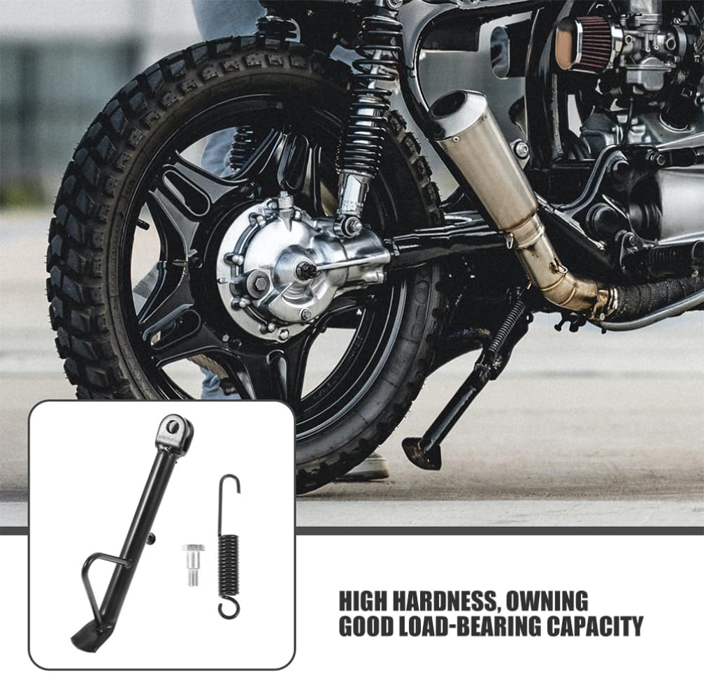 iplusmile 2sets Heavy-duty Motorcycle Kickstand Parking and Support Side Stand for Dirt and Electric Scooters with Springs and Screws