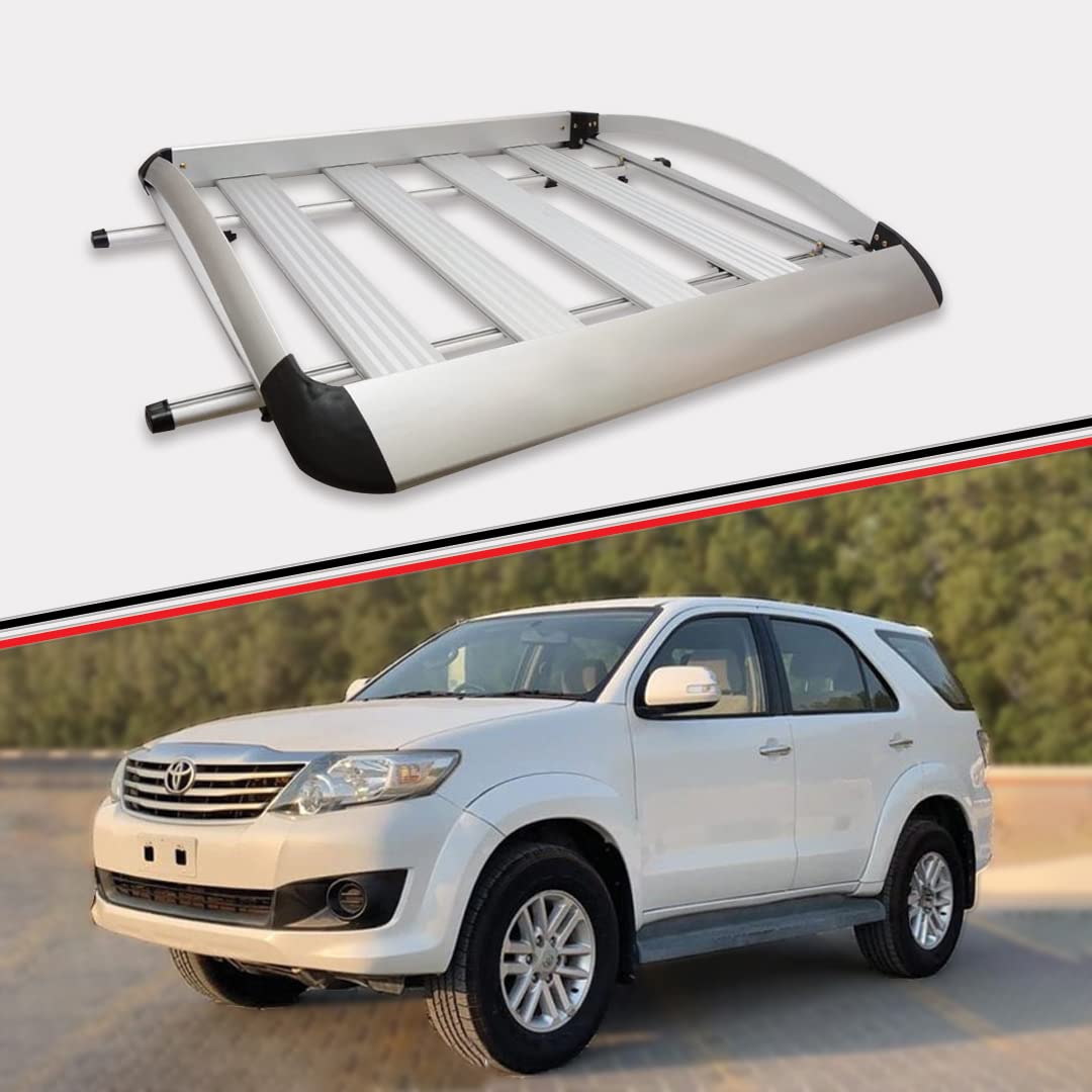 DriveStylish Aluminium Car Roof Luggage Carrier for Toyota Fortuner