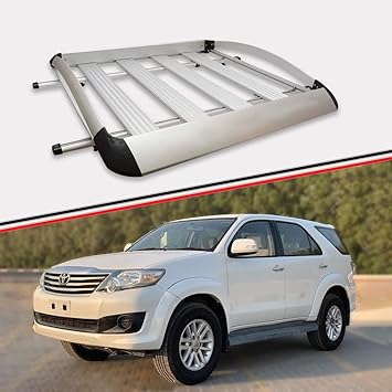 DriveStylish Aluminium Car Roof Luggage Carrier for Toyota Fortuner 2012 - DRS-03