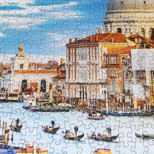 Rompecabezas para adultos de 1000 piezas Venezia Italia, cartón grueso y resistente, encaje preciso, edad recomendada 14+ miniatura 4