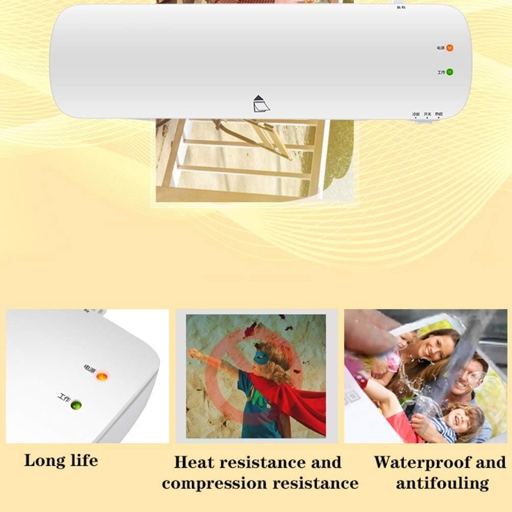Plastificatrice A4, Macchina per laminazione Termica Portatile con Riscaldamento Caldo/Freddo, rapido, Adatta per casa, Ufficio e Scuola.