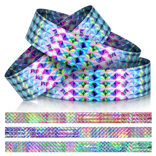 Calkrer 100 Holographische Armbänder - Wasserdicht für Veranstaltungen, Neon für Wasserparks, Konzerte, Festivals, Partys
